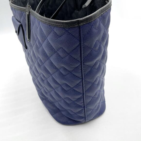 Marc Jacobs Metropolitote Tote Bag Blue Quilted Leather Large‎ - Picture 5 of 12